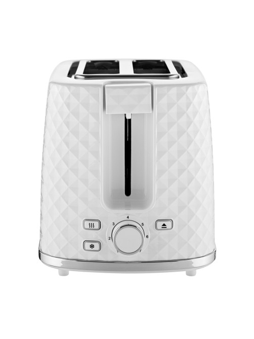 Тостер BRAYER BR2101, 930 Вт, 2 тоста, 7 режимов, пластик, белый