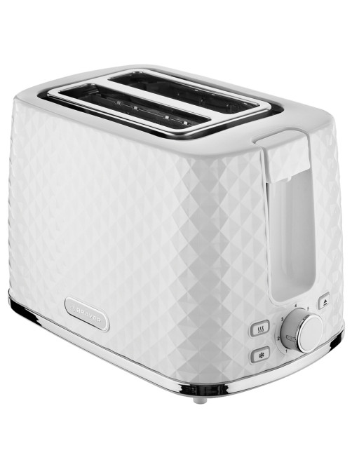 Тостер BRAYER BR2101, 930 Вт, 2 тоста, 7 режимов, пластик, белый