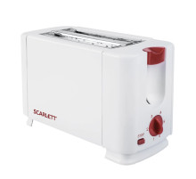 Тостер SCARLETT SC-TM11013, 650 Вт, 2 тоста, 6 режимов, сталь, белый