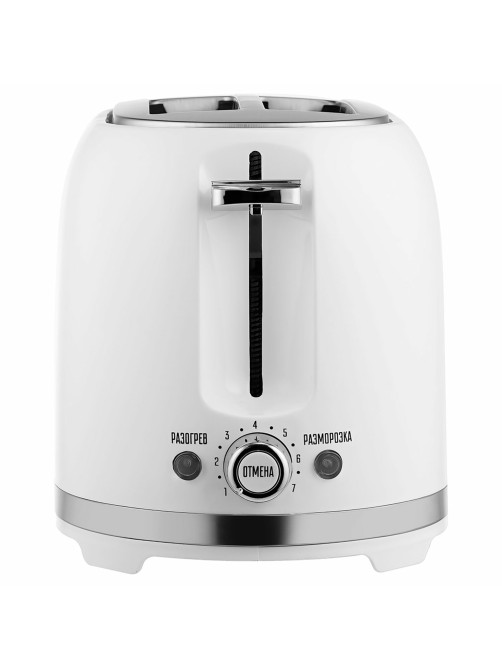 Тостер CENTEK CT-1432, 850 Вт, 2 тоста, 7 режимов, пластик, белый, CT-1432 WHITE