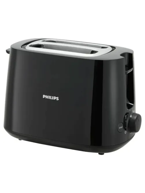 Тостер PHILIPS HD2581/90, 830 Вт, 2 тоста, 8 режимов, пластик, черный