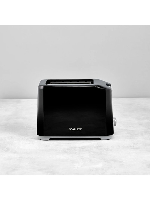Тостер SCARLETT SC-TM11020, 700 Вт, 2 тоста, 7 режимов, механическое управление, пластик, черный
