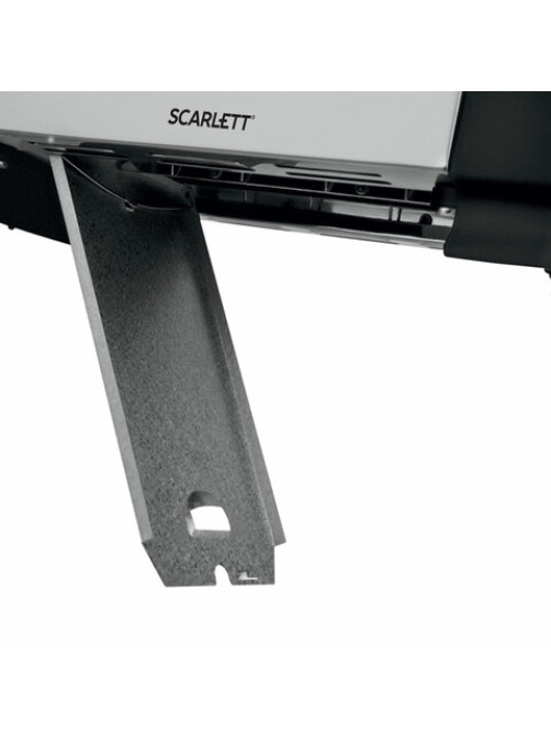 Тостер SCARLETT SC-TM11012, 650 Вт, 2 тоста, 6 режимов, металл/пластик, черный/серебро