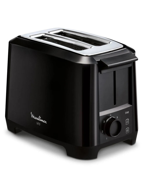Тостер MOULINEX LT140811, 800 Вт, 2 тоста, 7 режимов, пластик, черный, 8010000210