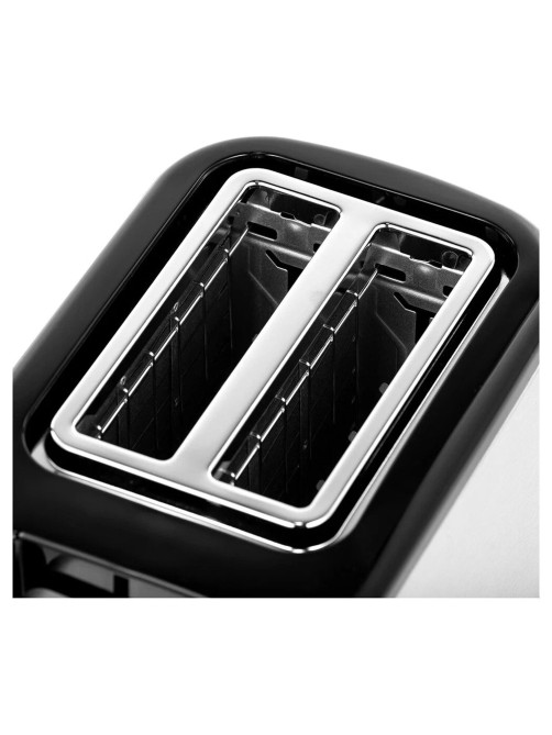 Тостер TEFAL TT365031, 850 Вт, 2 тоста, 7 режимов, механическое управление, металл/пластик, серебристый/черный, 7211002582