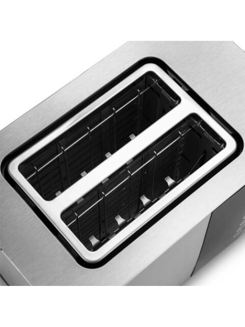 Тостер KITFORT KT-2047, 850 Вт, 2 тоста, 7 режимов, LED-дисплей, сталь, серебристый, КТ-2047