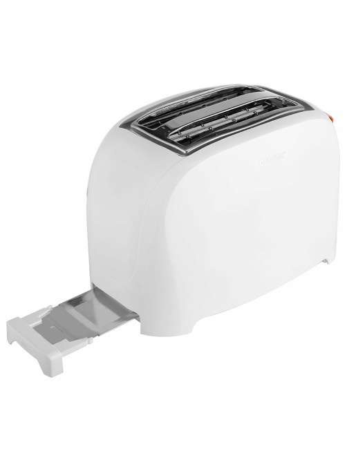 Тостер CENTEK CT-1420, 750 Вт, 2 тоста, 7 режимов, пластик, белый