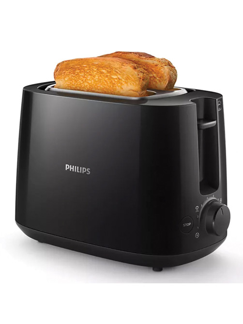 Тостер PHILIPS HD2581/90, 830 Вт, 2 тоста, 8 режимов, пластик, черный