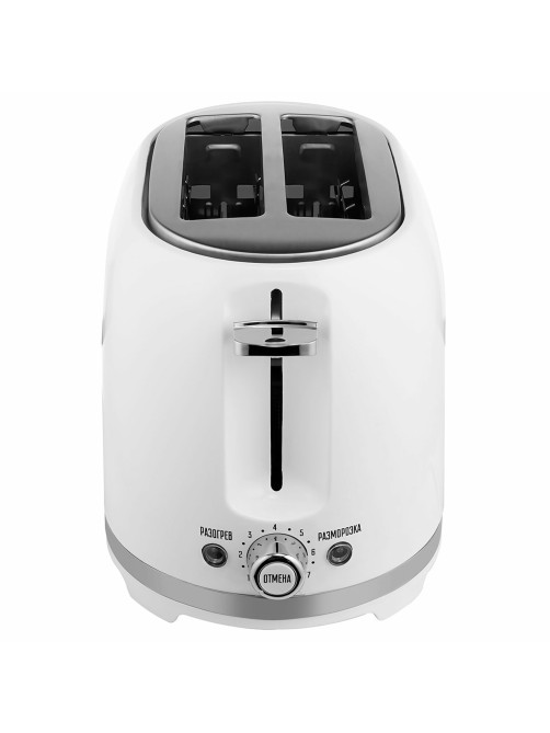 Тостер CENTEK CT-1432, 850 Вт, 2 тоста, 7 режимов, пластик, белый, CT-1432 WHITE
