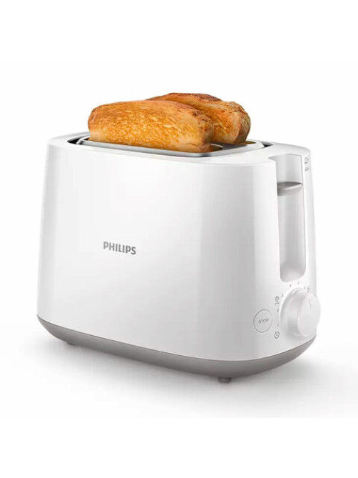 Тостер PHILIPS HD2581/00, 830 Вт, 2 тоста, 8 режимов, пластик, белый