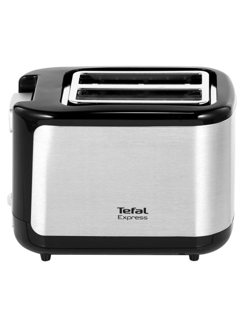 Тостер TEFAL TT365031, 850 Вт, 2 тоста, 7 режимов, механическое управление, металл/пластик, серебристый/черный, 7211002582