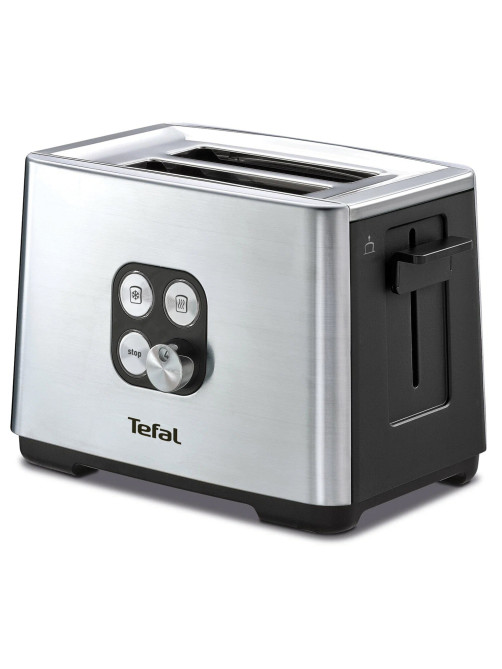 Тостер TEFAL TT420D30, 900 Вт, 2 тоста, 7 режимов, сталь, серебристый, 8000035884