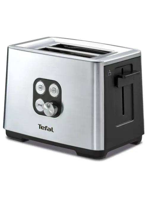 Тостер TEFAL TT420D30, 900 Вт, 2 тоста, 7 режимов, сталь, серебристый, 8000035884