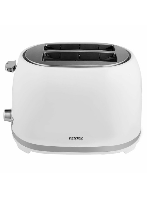 Тостер CENTEK CT-1432, 850 Вт, 2 тоста, 7 режимов, пластик, белый, CT-1432 WHITE