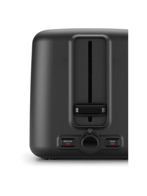 Тостер BOSCH TAT3P423, 970 Вт, 2 тоста, 5 режимов, металл, черный