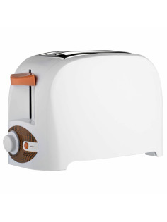 Тостер CENTEK CT-1420, 750 Вт, 2 тоста, 7 режимов, пластик, белый