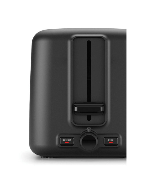 Тостер BOSCH TAT3P423, 970 Вт, 2 тоста, 5 режимов, металл, черный