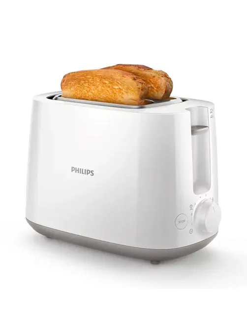 Тостер PHILIPS HD2581/00, 830 Вт, 2 тоста, 8 режимов, пластик, белый
