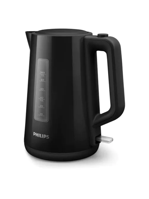 Чайник PHILIPS HD9318/20, 1,7 л, 2200 Вт, закрытый нагревательный элемент, пластик, черный