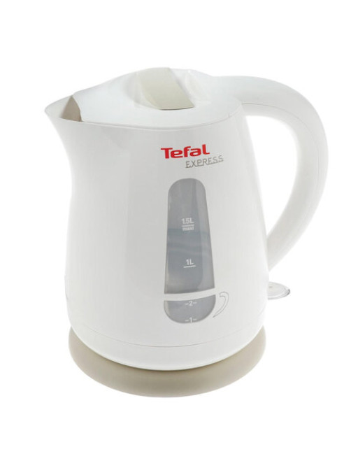 Чайник TEFAL KO29913E, 1,5 л, 2200 Вт, закрытый нагревательный элемент, пластик, белый, 7211000396