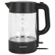 Чайник BRASSON (БРАССОН) KT-727, 1,7 л, 2200 Вт, стекло, графит, подсветка, 455190