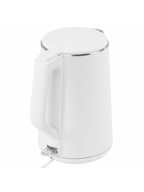 Чайник электрический с двойными стенками SONNEN KT-4103, 1,5 л, 2200 Вт, белый, 456376