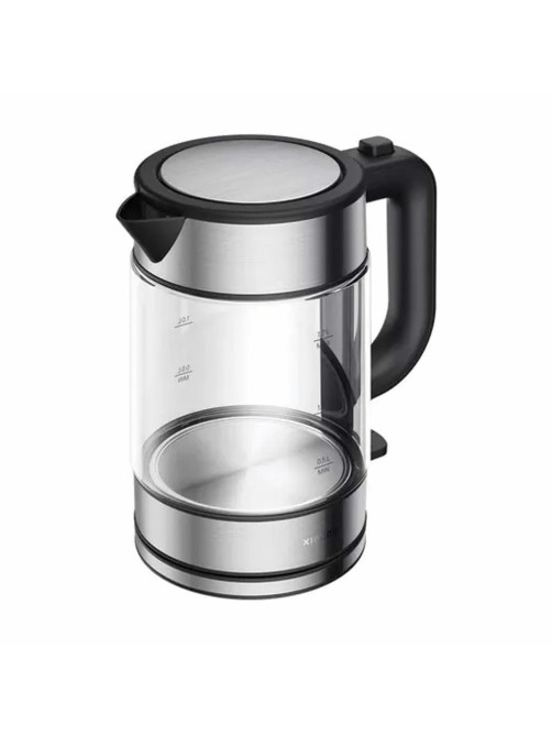 Чайник XIAOMI Electric Glass Kettle, 1,7 л, 2200 Вт, закрытый нагревательный элемент, стекло, черный, BHR7490RU