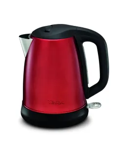 Чайник TEFAL KI270530, 1,7 л, 2400 Вт, закрытый нагревательный элемент, сталь, красный, 7211002431