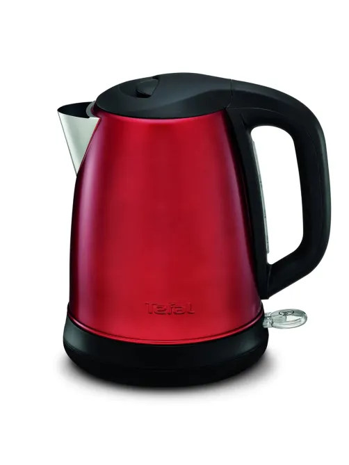 Чайник TEFAL KI270530, 1,7 л, 2400 Вт, закрытый нагревательный элемент, сталь, красный, 7211002431