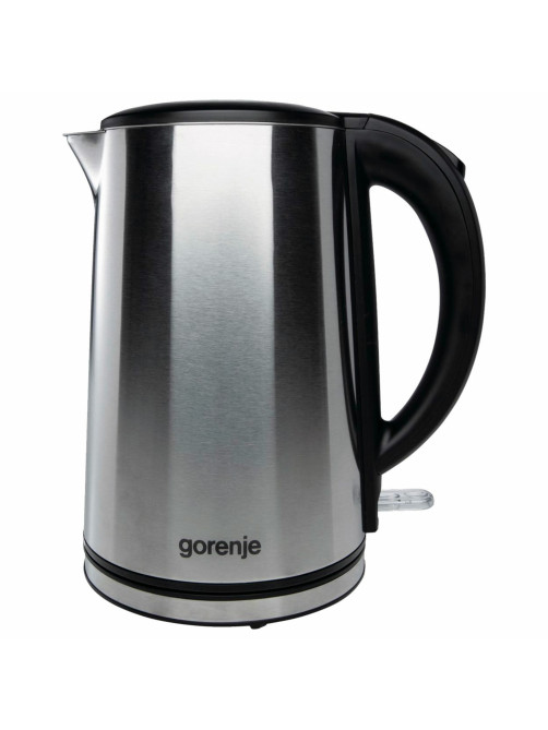 Чайник GORENJE K15DWS, 1,5 л, 2200 Вт, закрытый нагревательный элемент, металл, 740214
