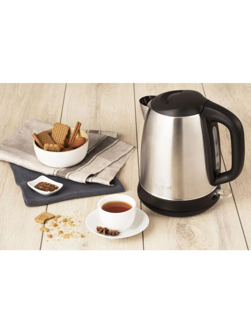 Чайник TEFAL KI270D30, 1,7 л, 2400 Вт, закрытый нагревательный элемент, сталь, серебристый, 7211002374