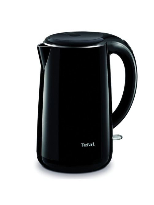 Чайник TEFAL KO260830, 1,7 л, 2150 Вт, закрытый нагревательный элемент, двойные стенки, пластик, черный, 7211002465