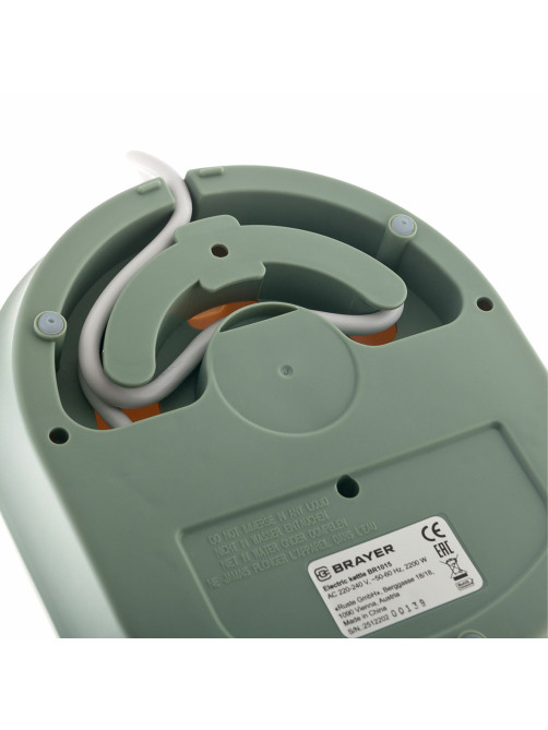 Чайник с терморегулятором и заварником BRAYER BR1015, 1,5 л, 2200 Вт