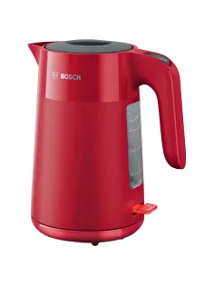 Чайник BOSCH TWK 2M164, 1,7 л, 2400 Вт, закрытый нагревательный элемент, пластик, красный