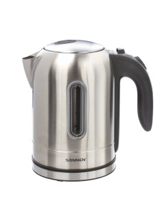 Чайник SONNEN KT-1755, 1,7 л, 2200 Вт, закрытый нагревательный элемент, нержавеющая сталь, 453419