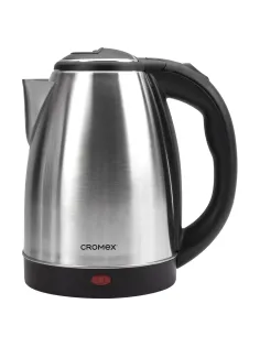 Чайник CROMEX (КРОМЕКС) KT-115, 1,5 л, 1500 Вт, закрытый нагревательный элемент, нержавеющая сталь, серебристый, 452925