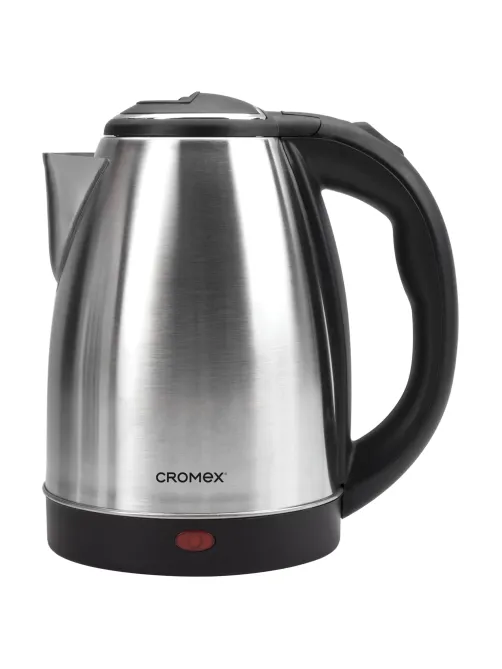 Чайник CROMEX (КРОМЕКС) KT-115, 1,5 л, 1500 Вт, закрытый нагревательный элемент, нержавеющая сталь, серебристый, 452925