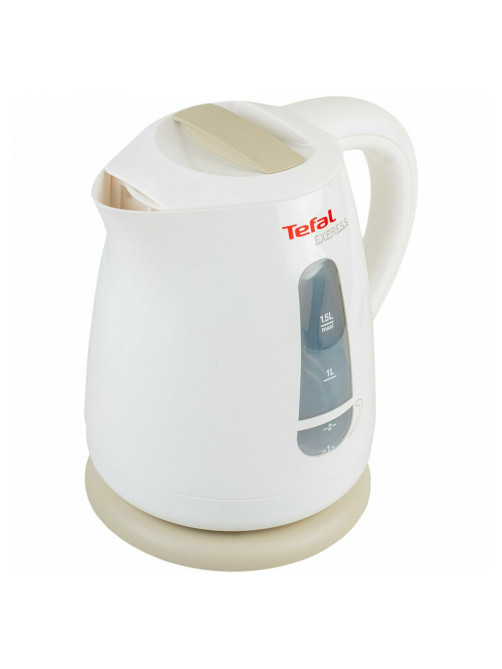 Чайник TEFAL KO29913E, 1,5 л, 2200 Вт, закрытый нагревательный элемент, пластик, белый, 7211000396