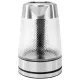 Чайник электрический SONNEN KT-1809, 1,8л, 2200 Вт, термостойкое стекло текстура ромб, внутренняя подсветка синяя, нержавеющая сталь, 455142