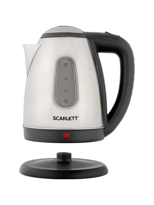 Чайник SCARLETT SC-EK21S88, 1,8 л, 2200 Вт, закрытый нагревательный элемент, стальной