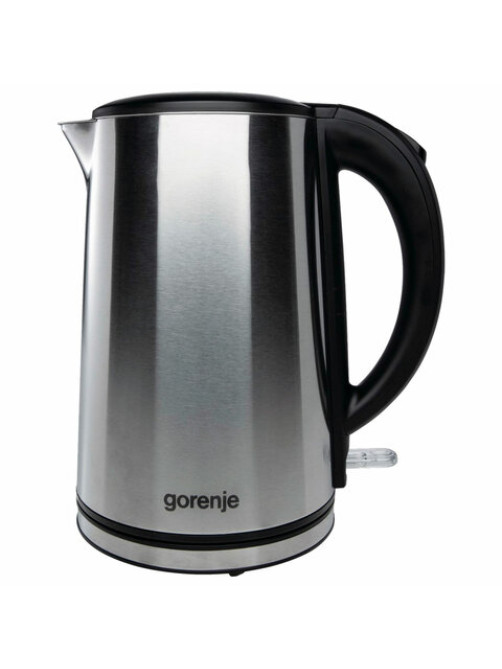 Чайник GORENJE K15DWS, 1,5 л, 2200 Вт, закрытый нагревательный элемент, металл, 740214