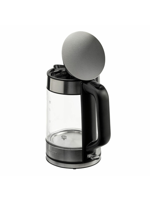 Чайник SCARLETT SC-EK27G101, 1,8 л, 2200 Вт, закрытый нагревательный элемент, стекло, черный