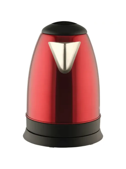 Чайник SCARLETT SC-EK21S76, 2 л, 1800 Вт, закрытый нагревательный элемент, сталь, красный