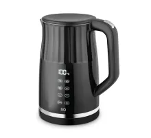 Чайник электрический с двойными стенками BQ (БИ-КЬЮ) KT1801SW, 1,7 л, 2200 Вт, ТЕРМОРЕГУЛЯТОР, черный, 86198284