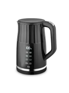 Чайник электрический с двойными стенками BQ (БИ-КЬЮ) KT1801SW, 1,7 л, 2200 Вт, ТЕРМОРЕГУЛЯТОР, черный, 86198284