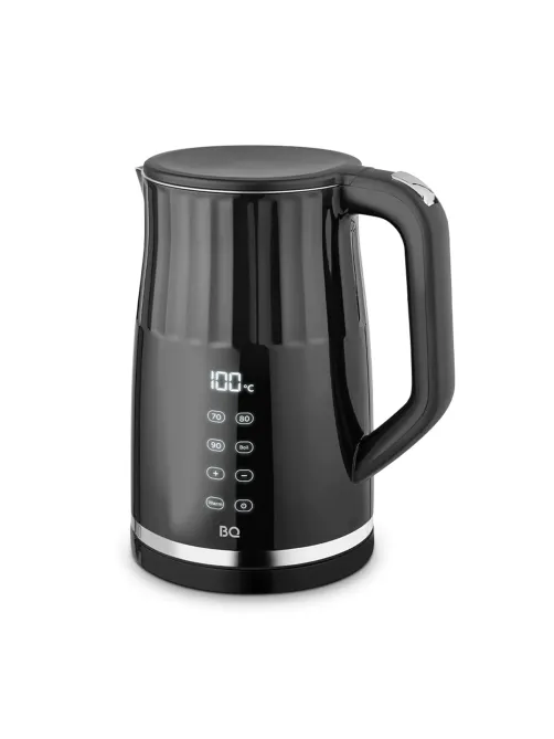 Чайник электрический с двойными стенками BQ (БИ-КЬЮ) KT1801SW, 1,7 л, 2200 Вт, ТЕРМОРЕГУЛЯТОР, черный, 86198284