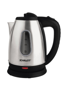 Чайник SCARLETT SC-EK21S20, 1,8 л, 1600 Вт, закрытый нагревательный элемент, сталь