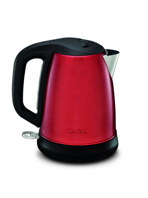 Чайник TEFAL KI270530, 1,7 л, 2400 Вт, закрытый нагревательный элемент, сталь, красный, 7211002431