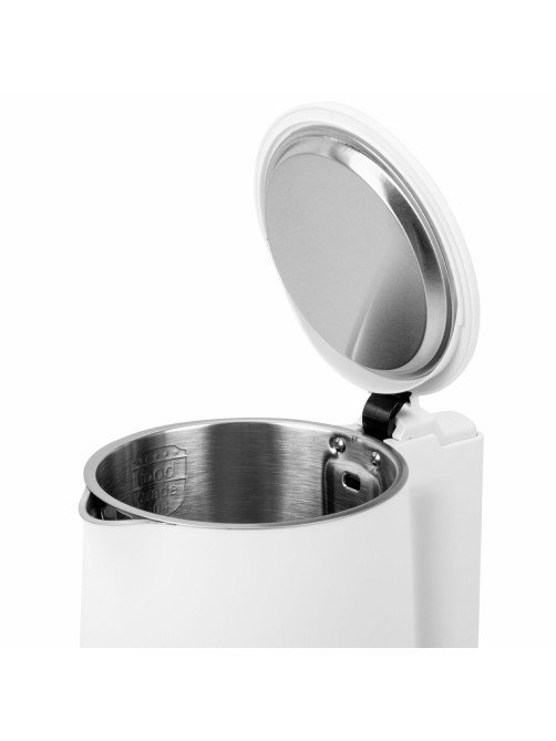 Чайник электрический с двойными стенками SONNEN KT-8719W, 1,5 л, 2200 Вт, белый, 454691