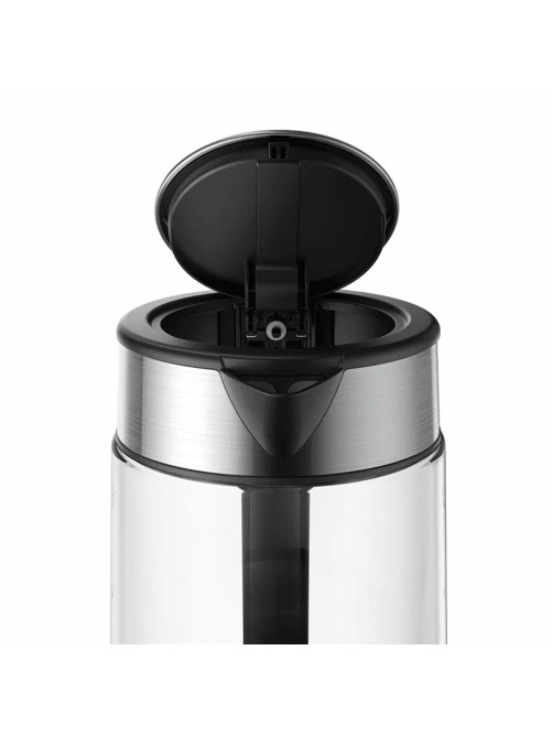 Чайник XIAOMI Electric Glass Kettle, 1,7 л, 2200 Вт, закрытый нагревательный элемент, стекло, черный, BHR7490RU